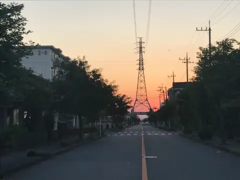 吹上の送電塔
